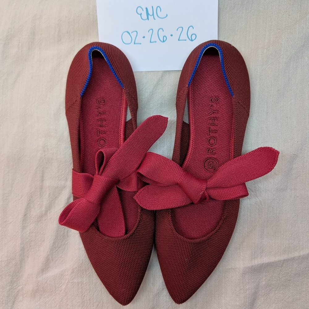 Rothys Mary Jane Cinnamon Flats